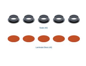 124740-70K - Sonnax 6L45, 6L50, 6L80, 6L90, 6T70 (Gen. 1), 6T75 (Gen 1.) Pressure Switch Rebuild Kit (5 Seals & 5 Discs) - GM Chevy