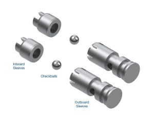 92835-47k - Sonnax Dodge Chrysler Mopar 62TE Oversized Low/Reverse Switch Checkball Sleeve Kit 2007-2023