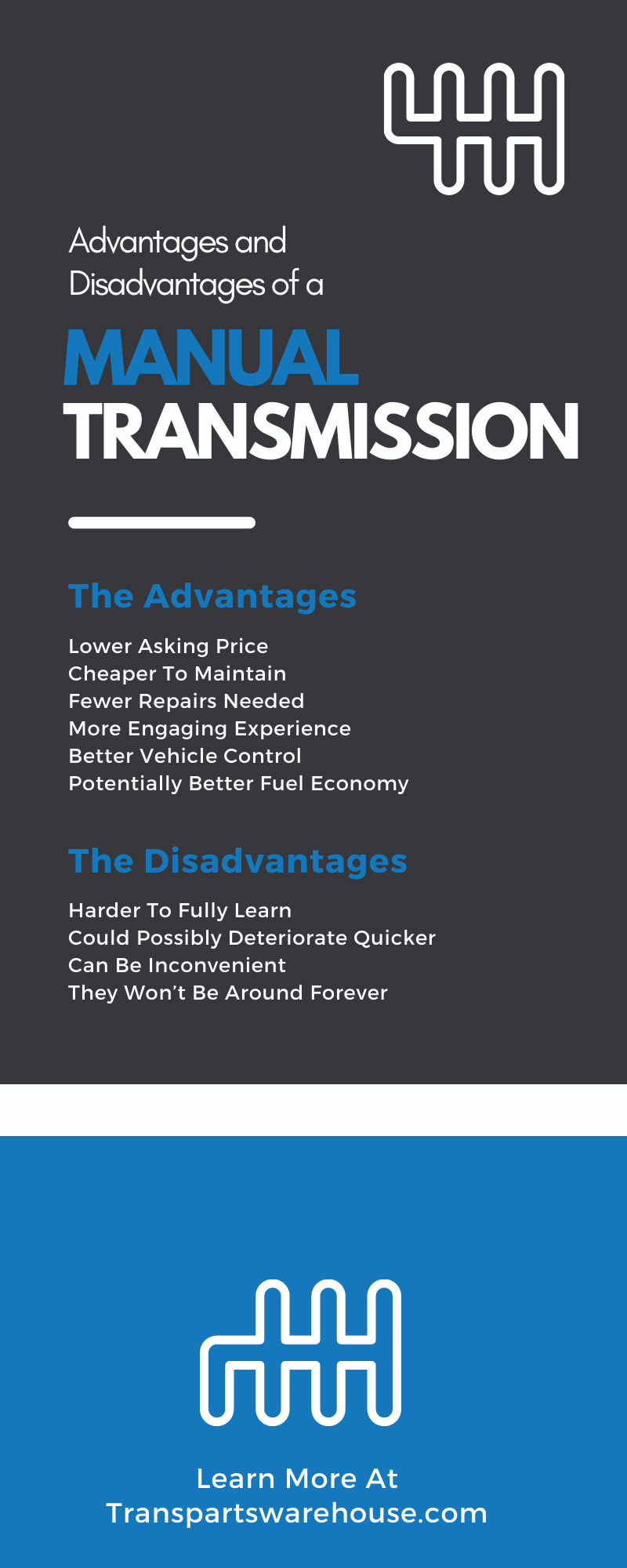 Advantages and Disadvantages of a Manual Transmission