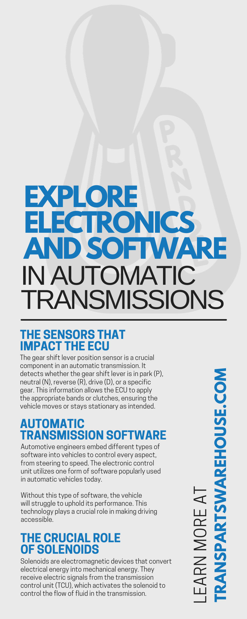 Explore Electronics and Software in Automatic Transmissions